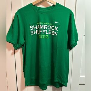 2 LG Nike Shamrock Shuffle 8k Bank Of America Dri Fit Nike Shirt Chicago ‘12 ‘13